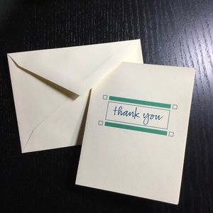 20 BUSINESS THANK YOU CARDS send out when job is done